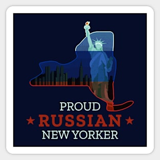 Proud Russian New Yorker - New York State Sticker